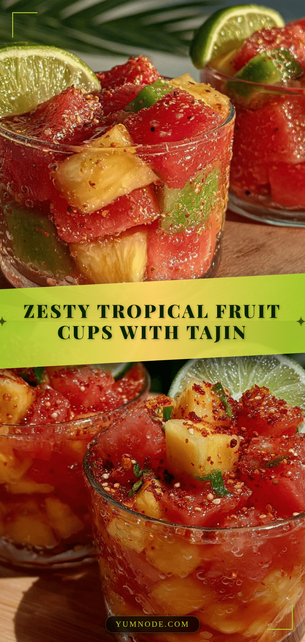 fresh tropical fruit cups with tajin and lime recipe