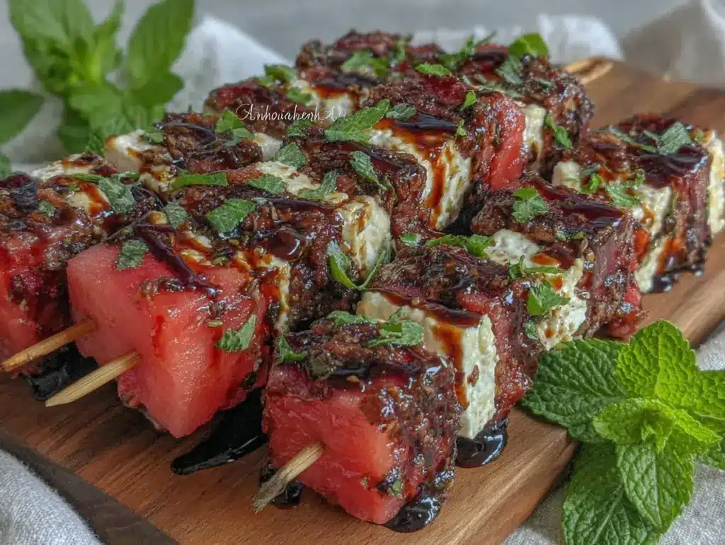Fresh Watermelon Feta Skewers - featured image