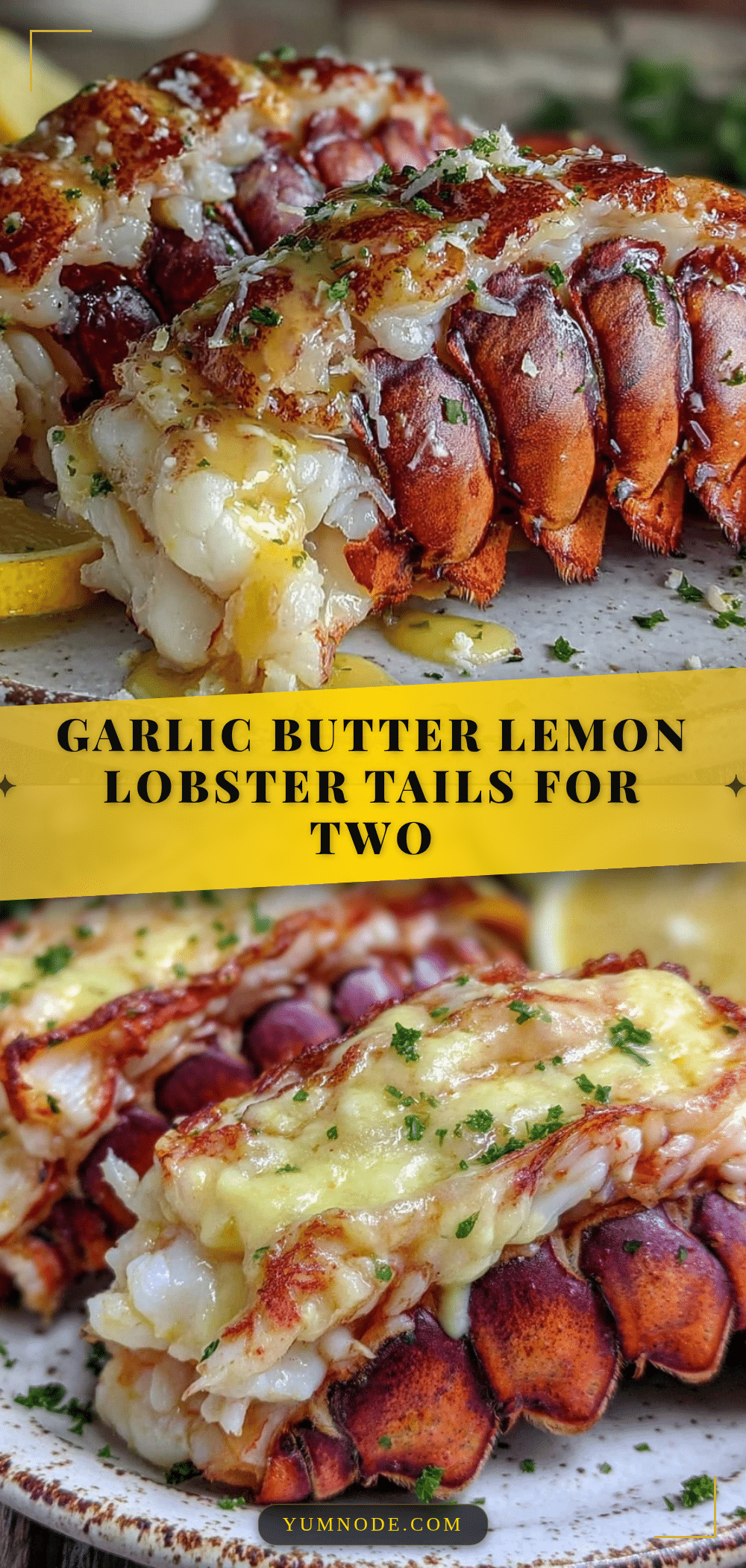 garlic butter lemon lobster tails recipe
