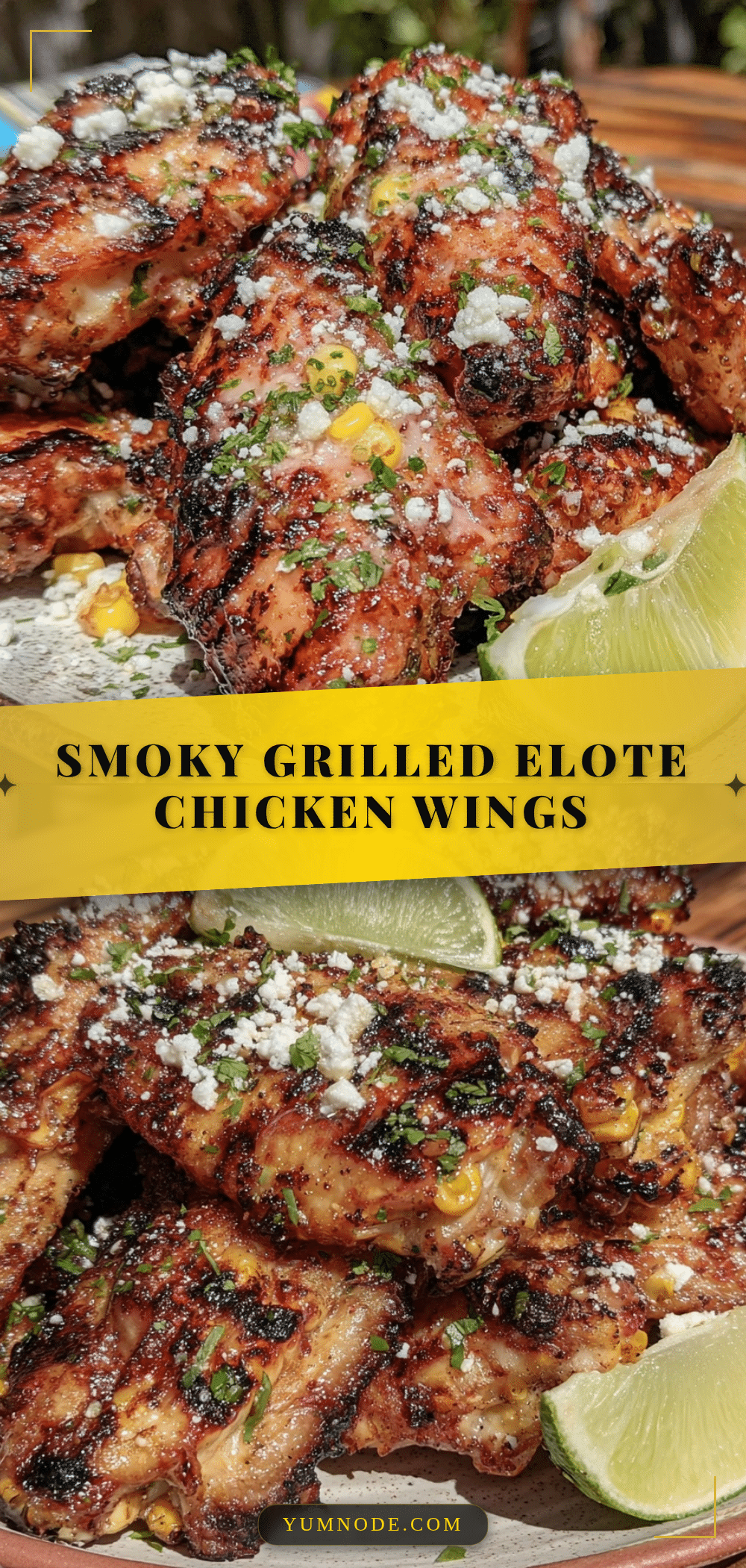grilled elote-style chicken wings recipe