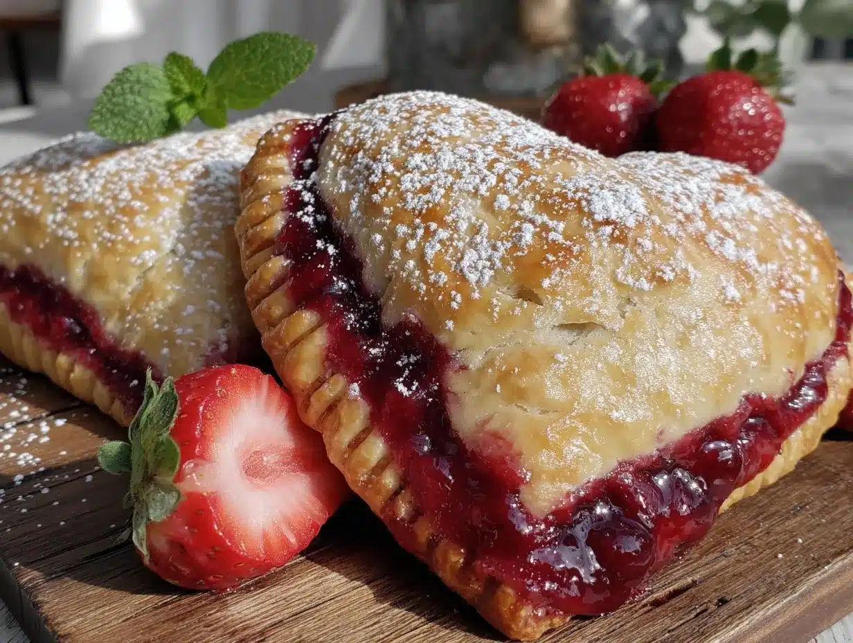heart-shaped strawberry hand pies preparation steps