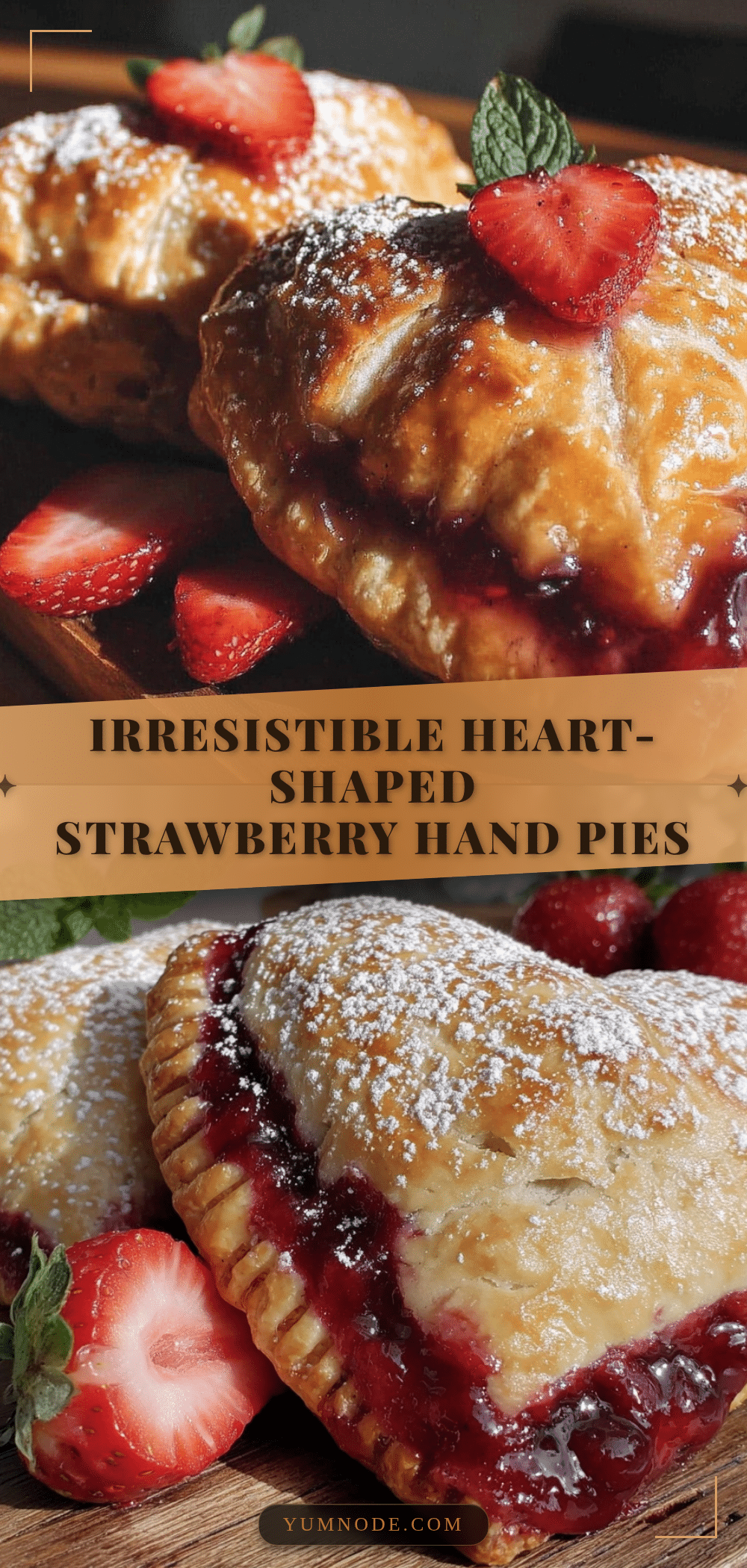 heart-shaped strawberry hand pies recipe