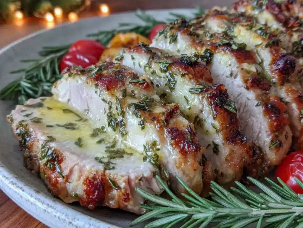herb butter roasted turkey breast - featured image
