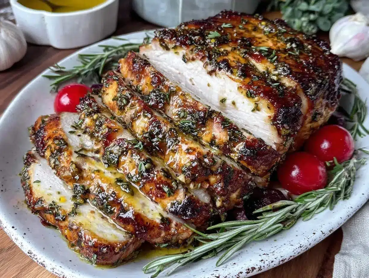 herb butter roasted turkey breast preparation steps