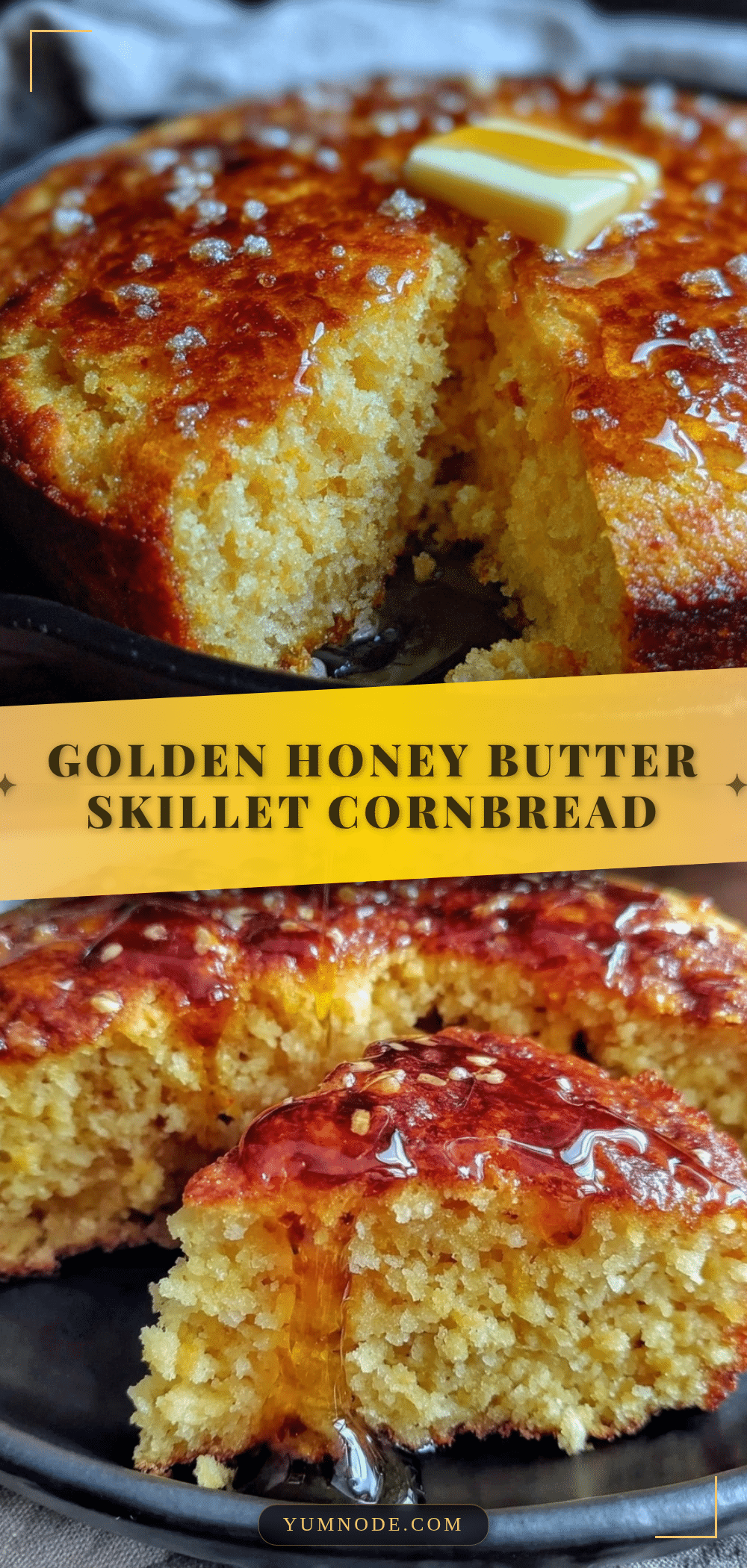 honey butter skillet cornbread recipe
