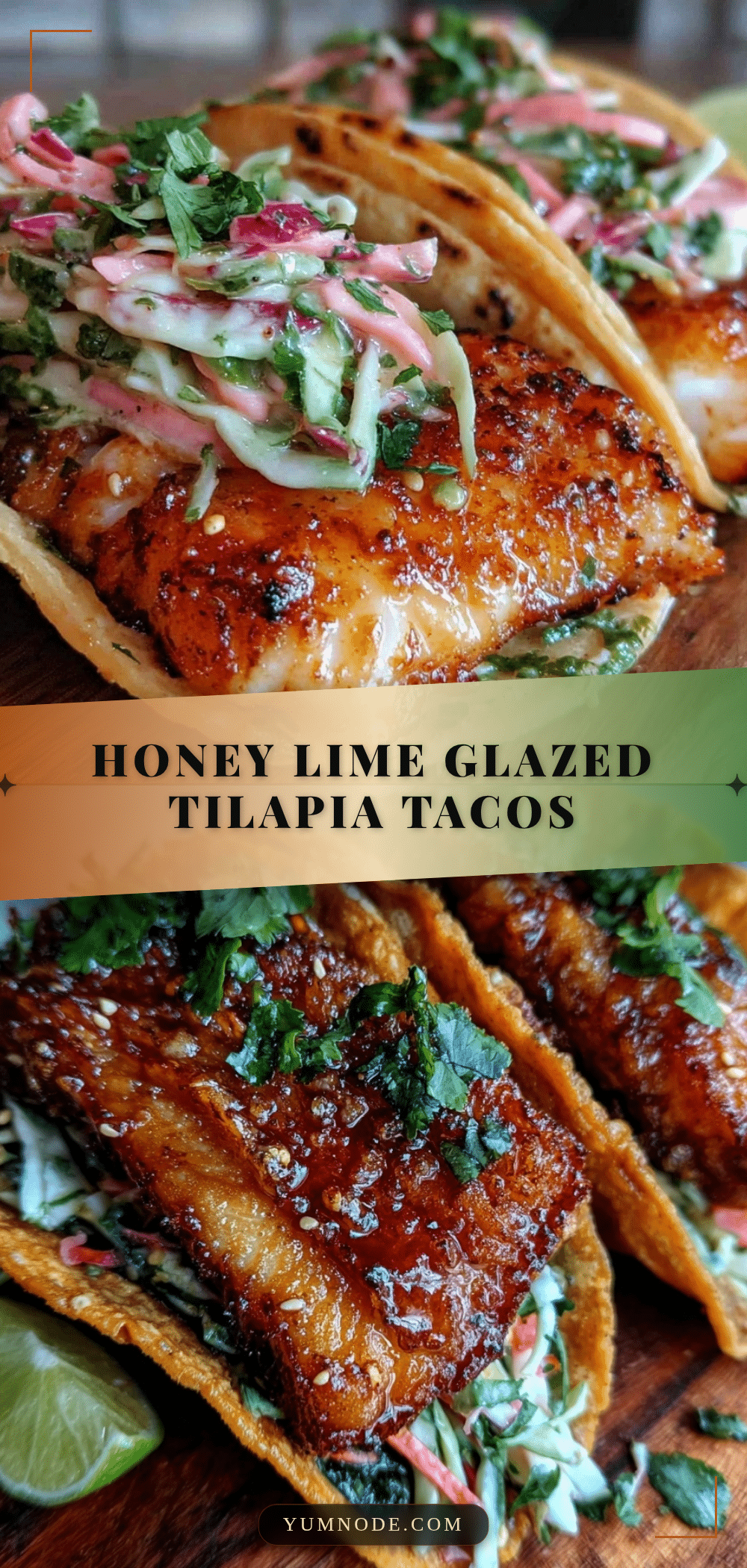 honey lime glazed tilapia tacos recipe