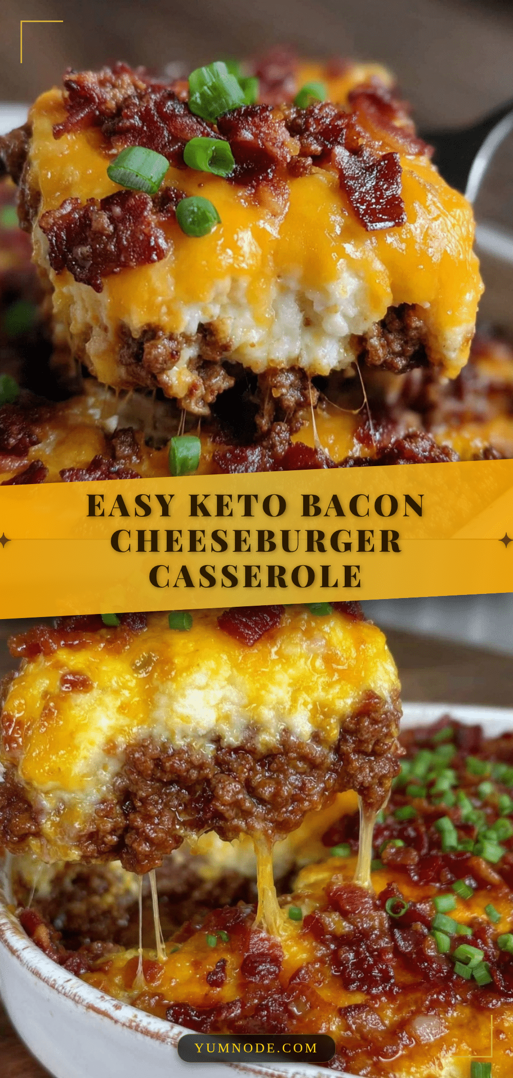 keto bacon cheeseburger casserole recipe