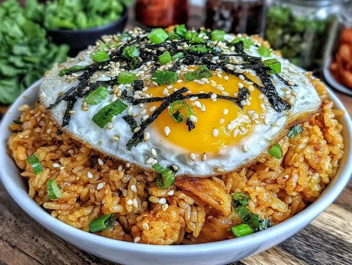 kimchi fried rice preparation steps