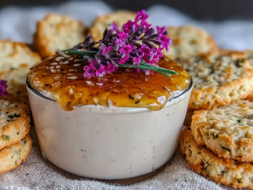 lavender honey panna cotta - featured image
