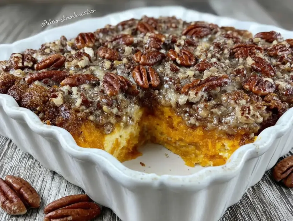 loaded sweet potato casserole - featured image