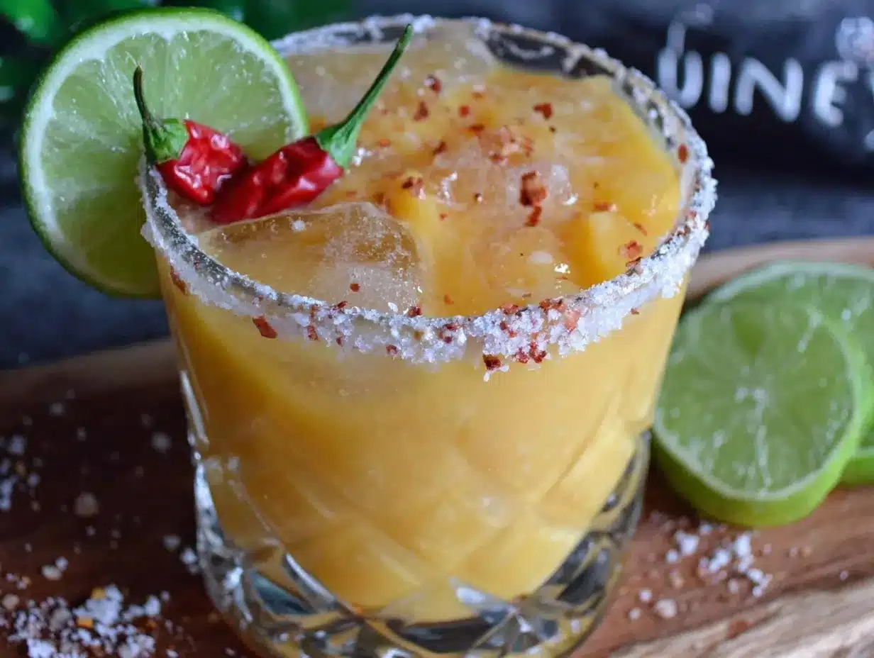 mango habanero margarita mocktail preparation steps