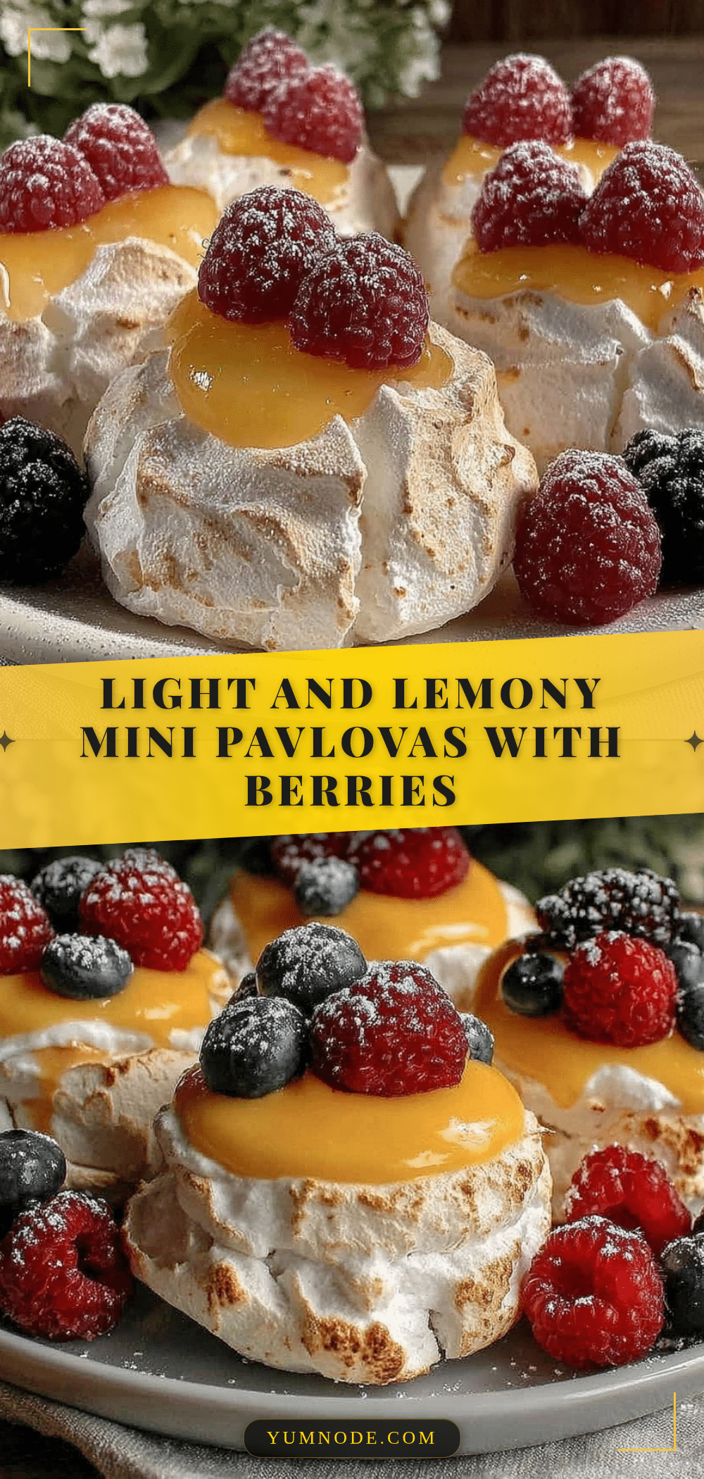 mini lemon curd pavlovas recipe
