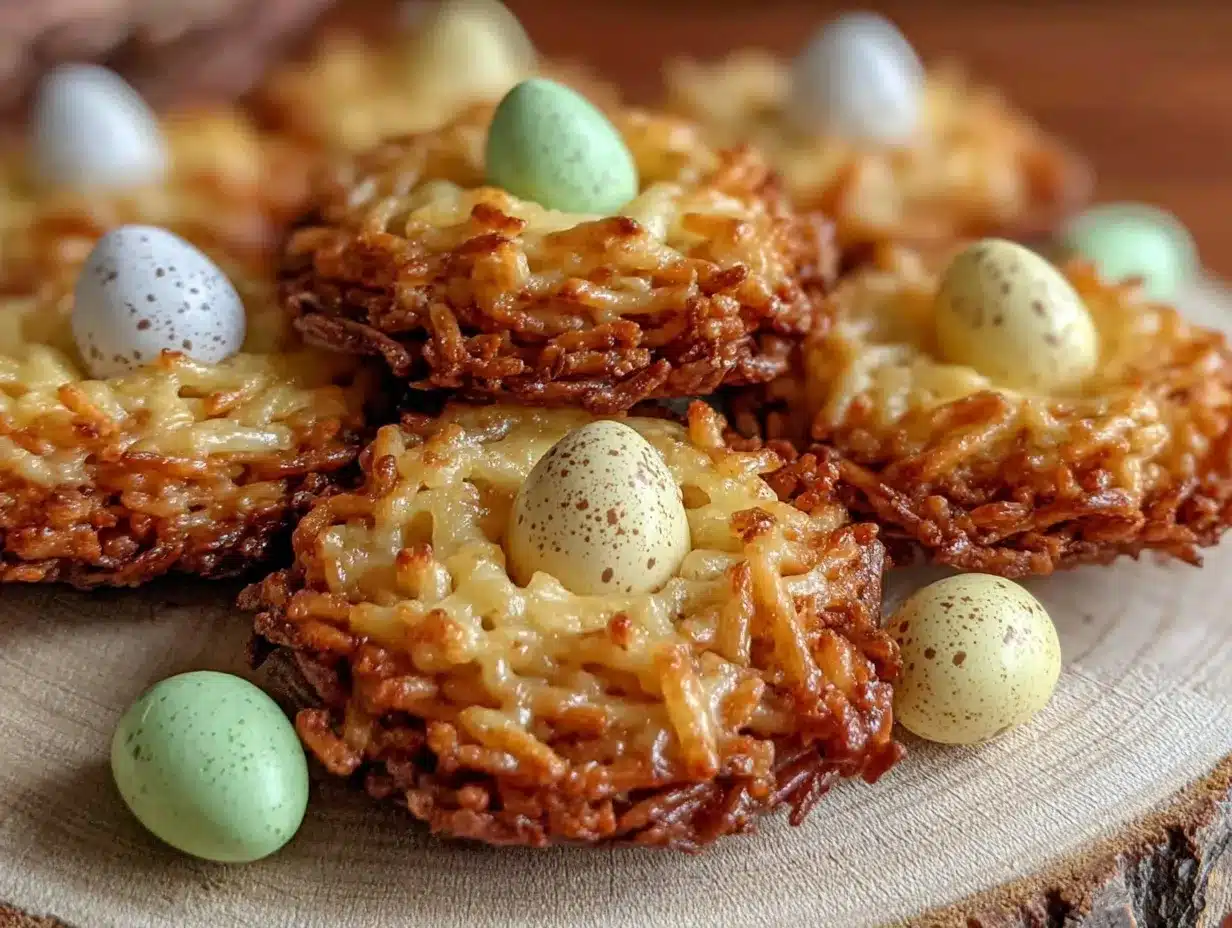 no bake robin egg nest cookies preparation steps