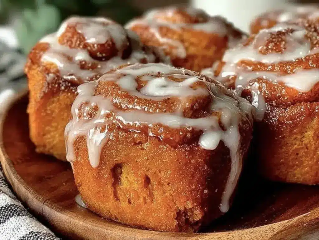pumpkin spice cinnamon rolls - featured image