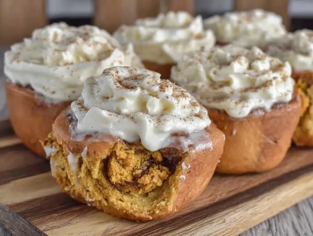 pumpkin spice cinnamon rolls preparation steps