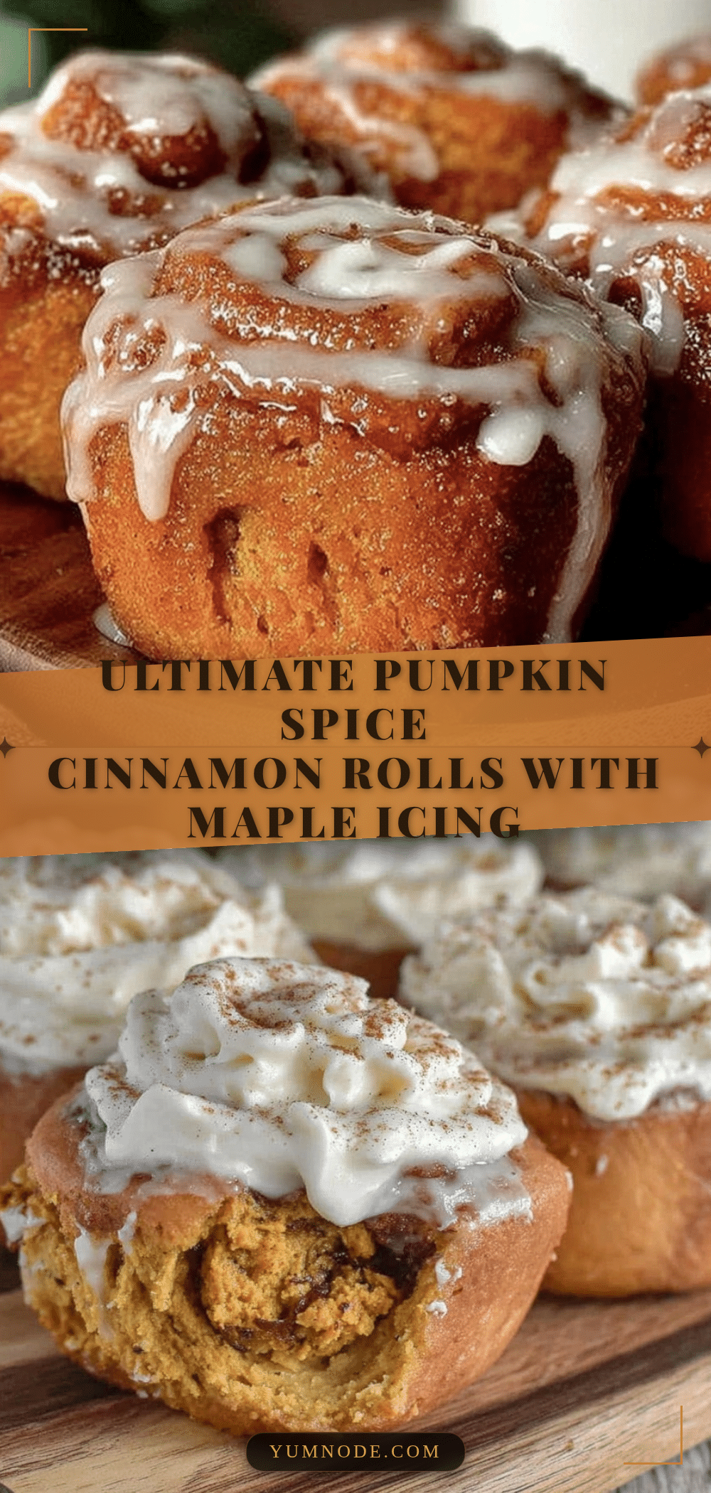 pumpkin spice cinnamon rolls recipe