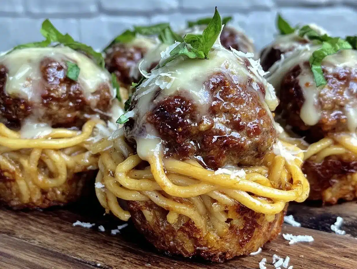 spaghetti and meatball cupcakes preparation steps