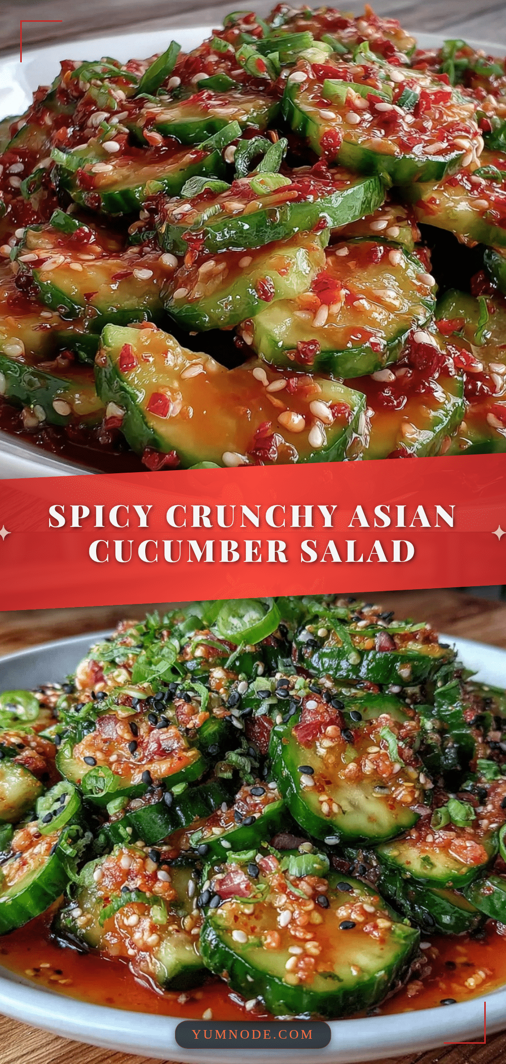 spicy crunchy asian cucumber salad recipe