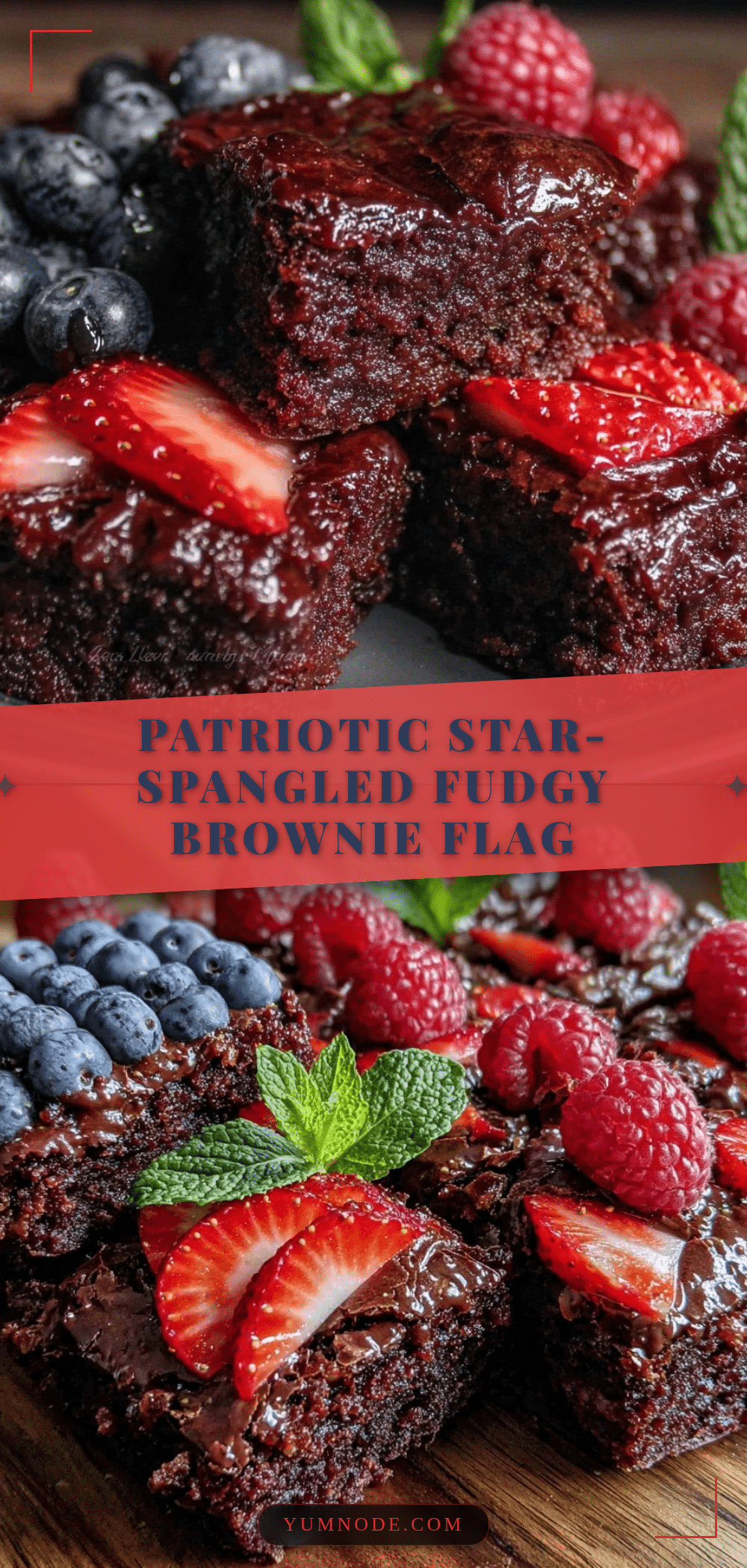 star-spangled brownie flag tray recipe