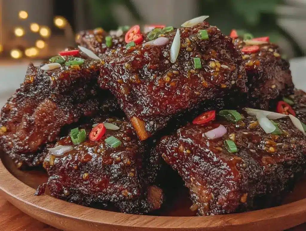 asian bbq pork ribs - featured image