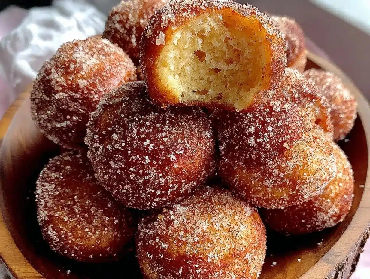 baked apple cider donut holes preparation steps