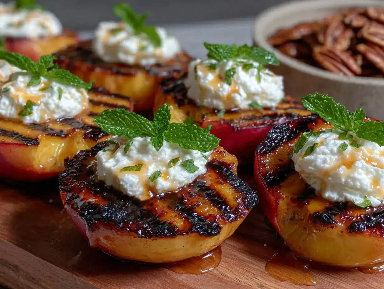 bourbon grilled peaches preparation steps