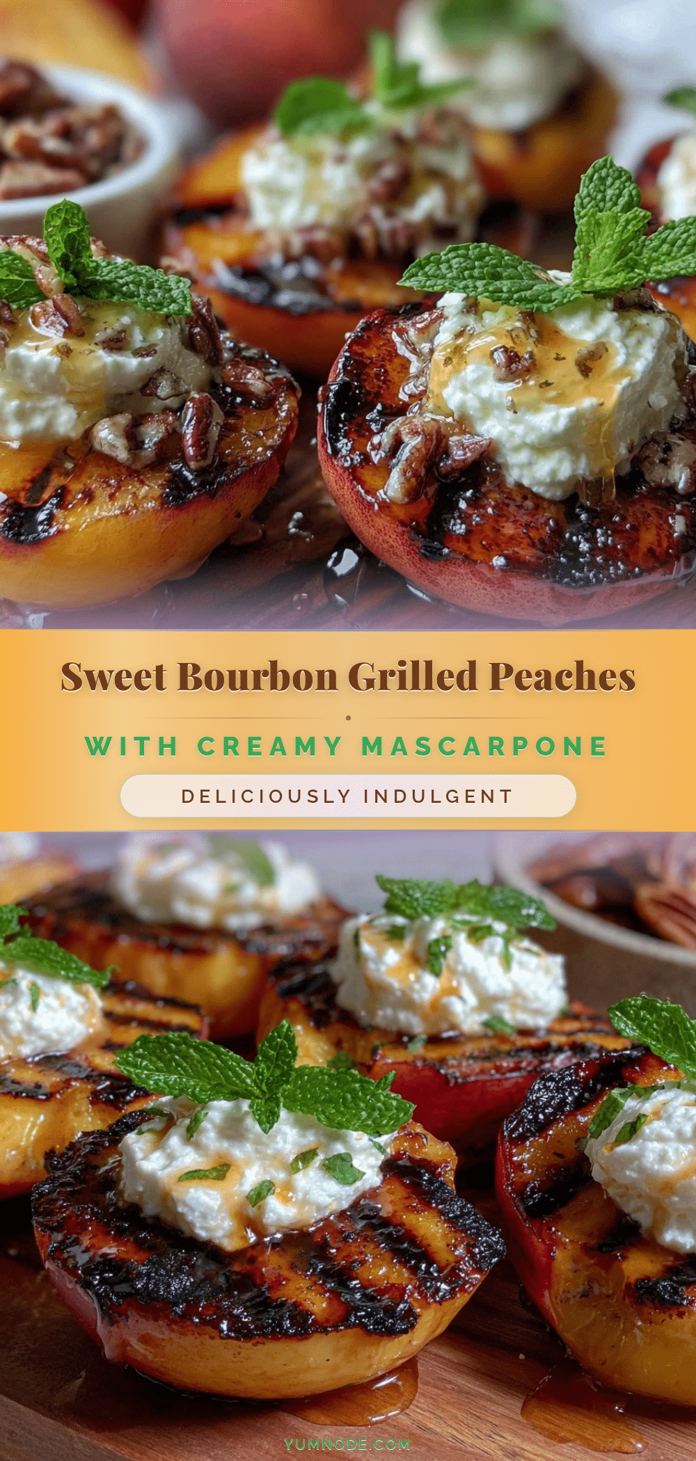 bourbon grilled peaches recipe
