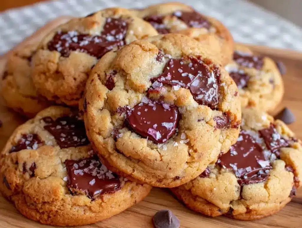 brown butter chocolate chip cookies - featured image