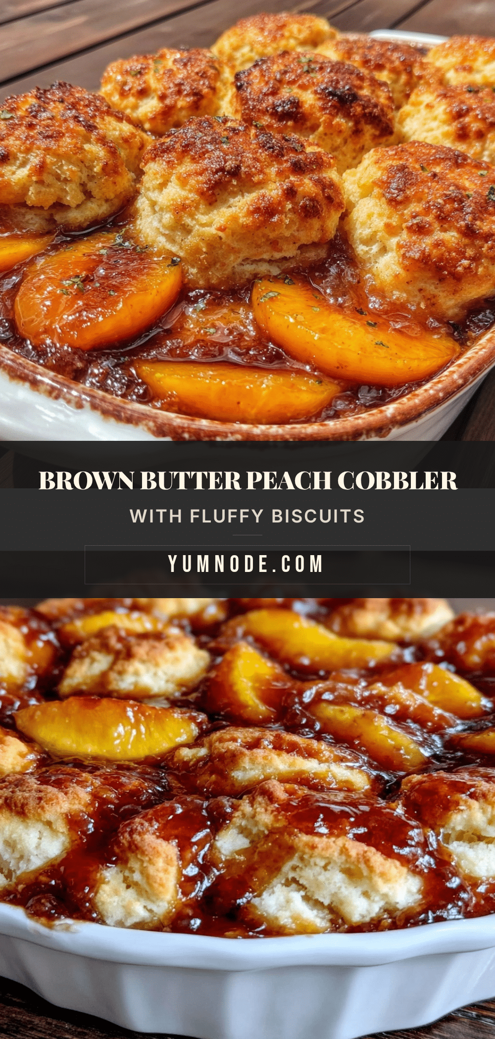 brown butter peach cobbler recipe