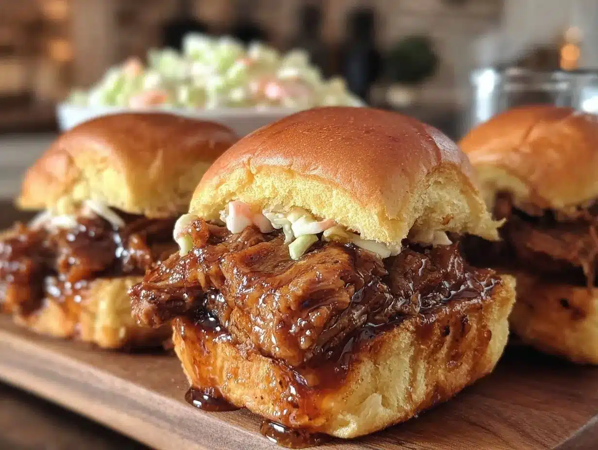 brown sugar bourbon pulled pork sliders preparation steps