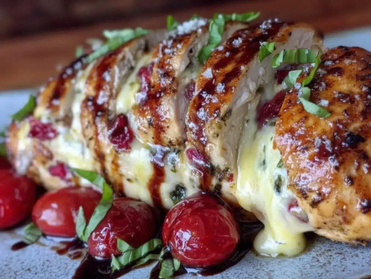 Caprese stuffed chicken breast preparation steps