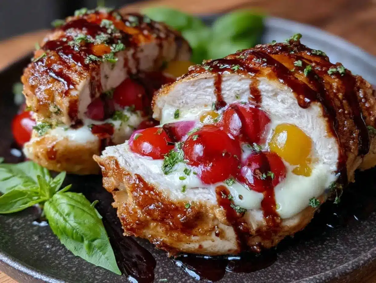 Caprese Stuffed Chicken Breast preparation steps