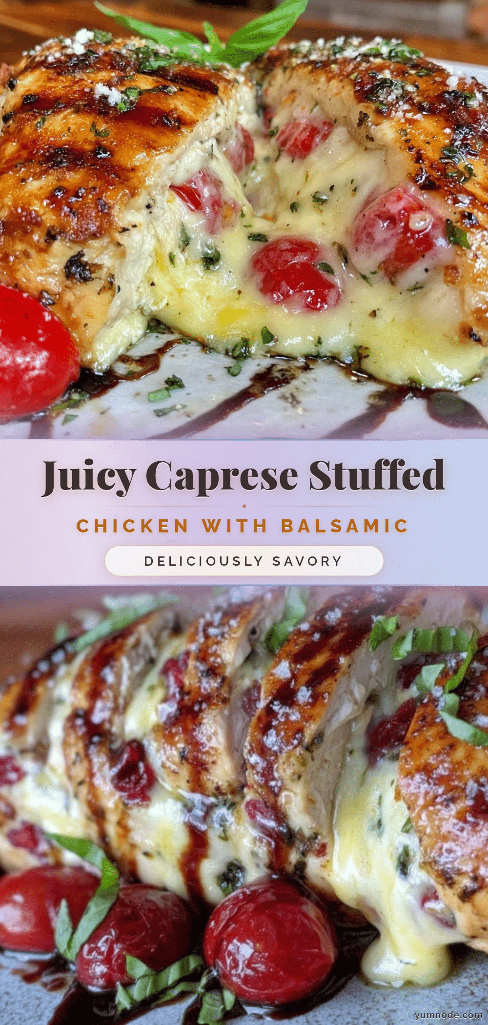 Caprese stuffed chicken breast recipe