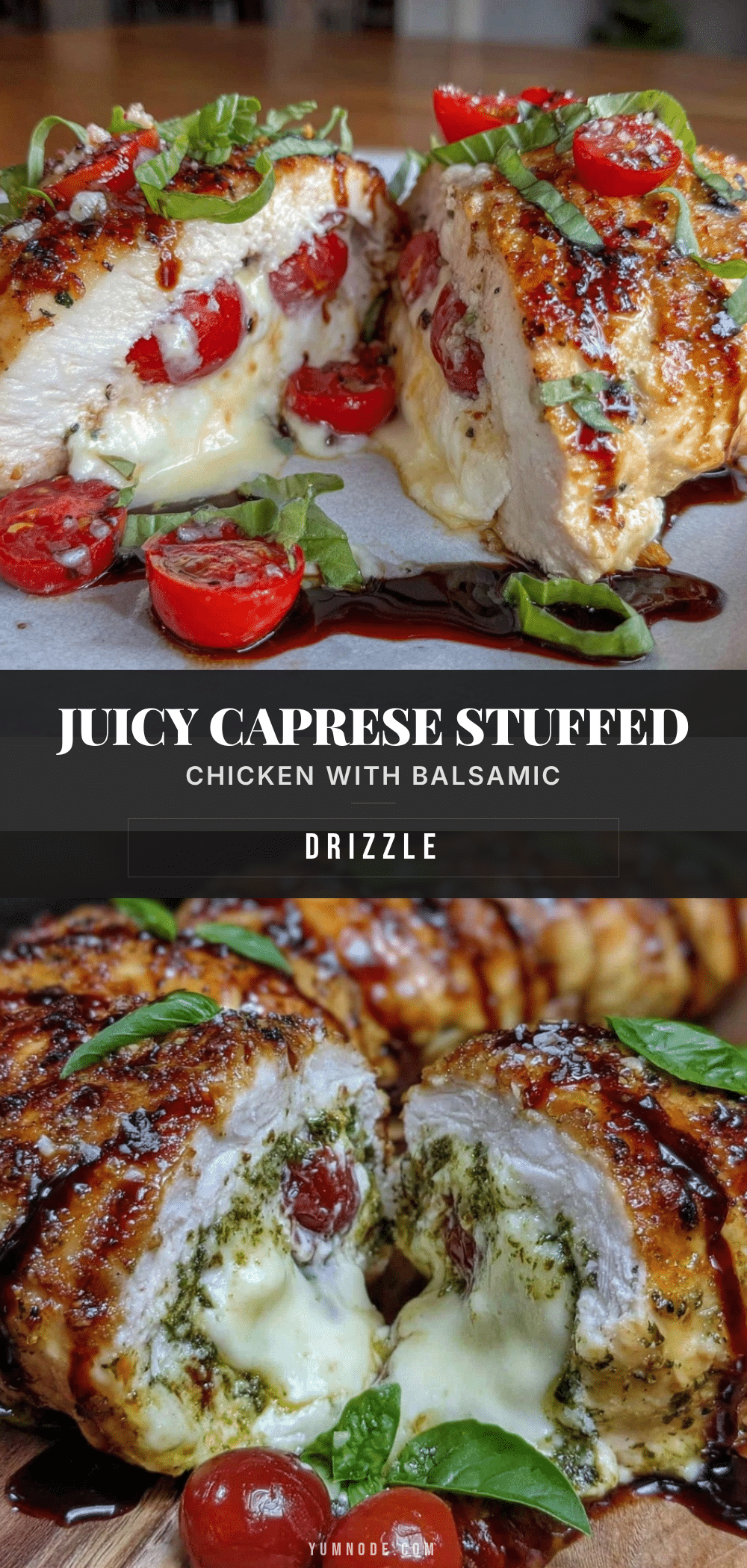 Caprese stuffed chicken breast recipe