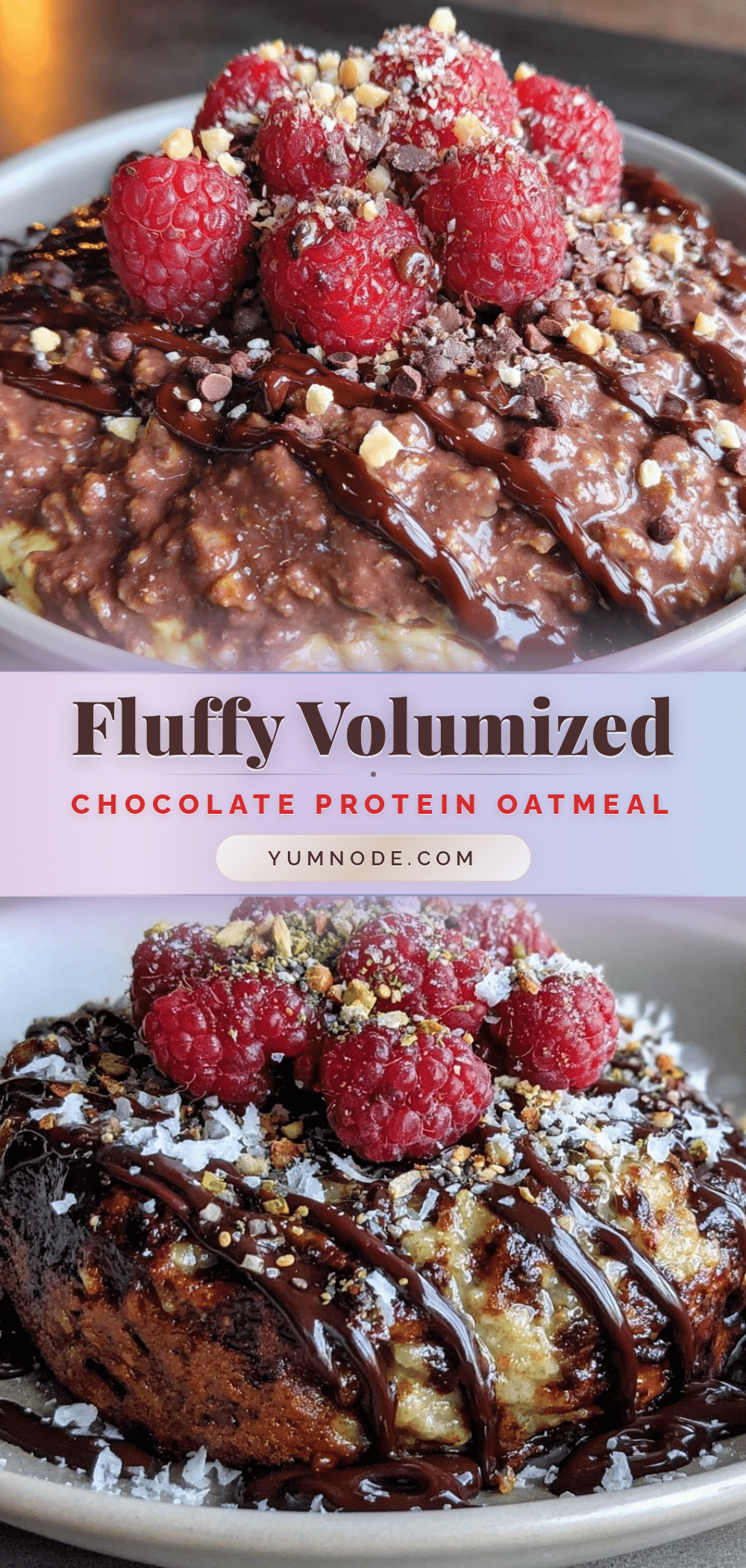 chocolate protein oatmeal bowl recipe