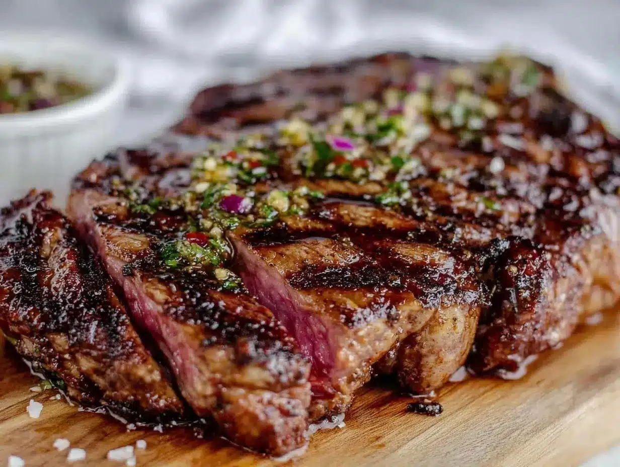 coffee-rubbed ribeye steak preparation steps
