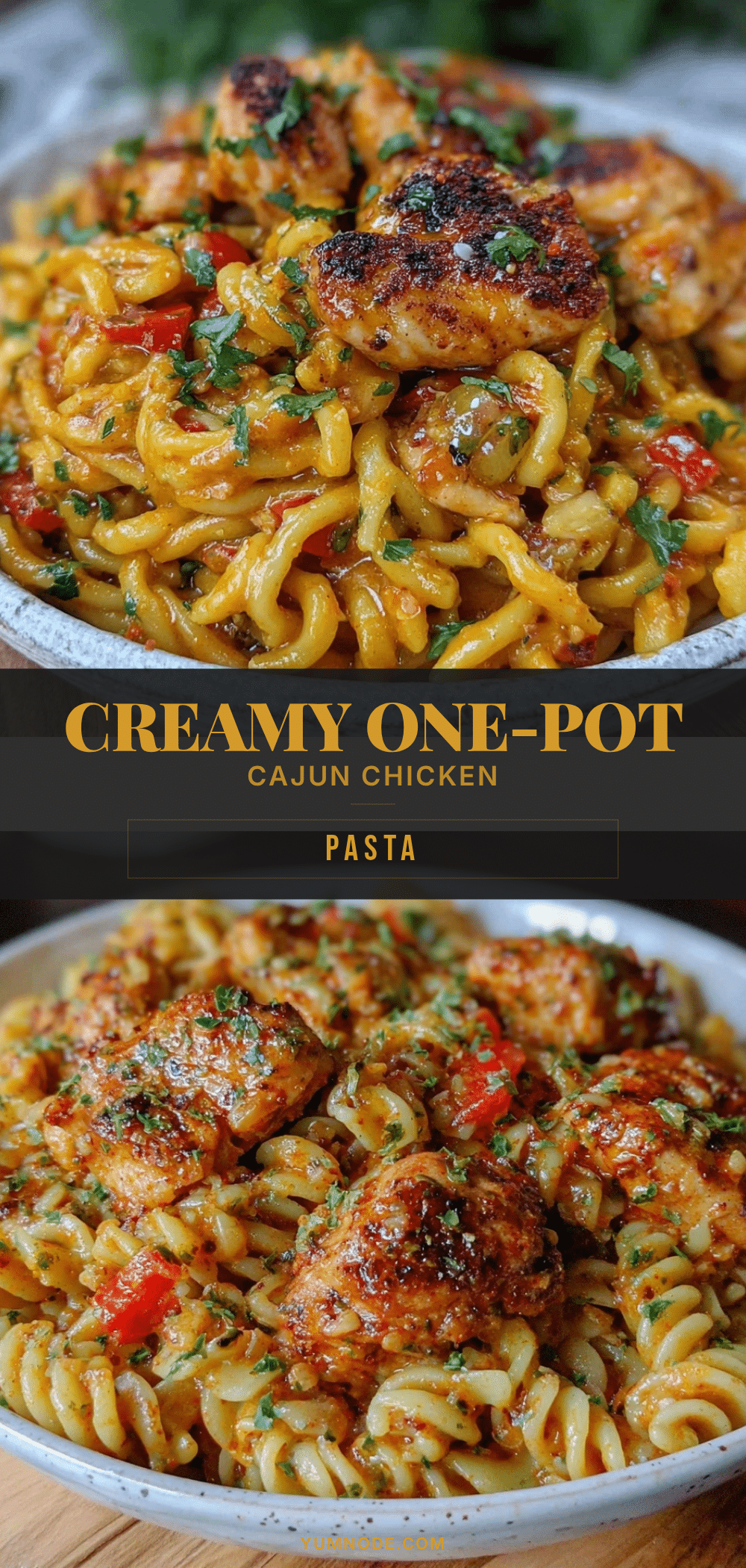 creamy one-pot cajun chicken pasta recipe