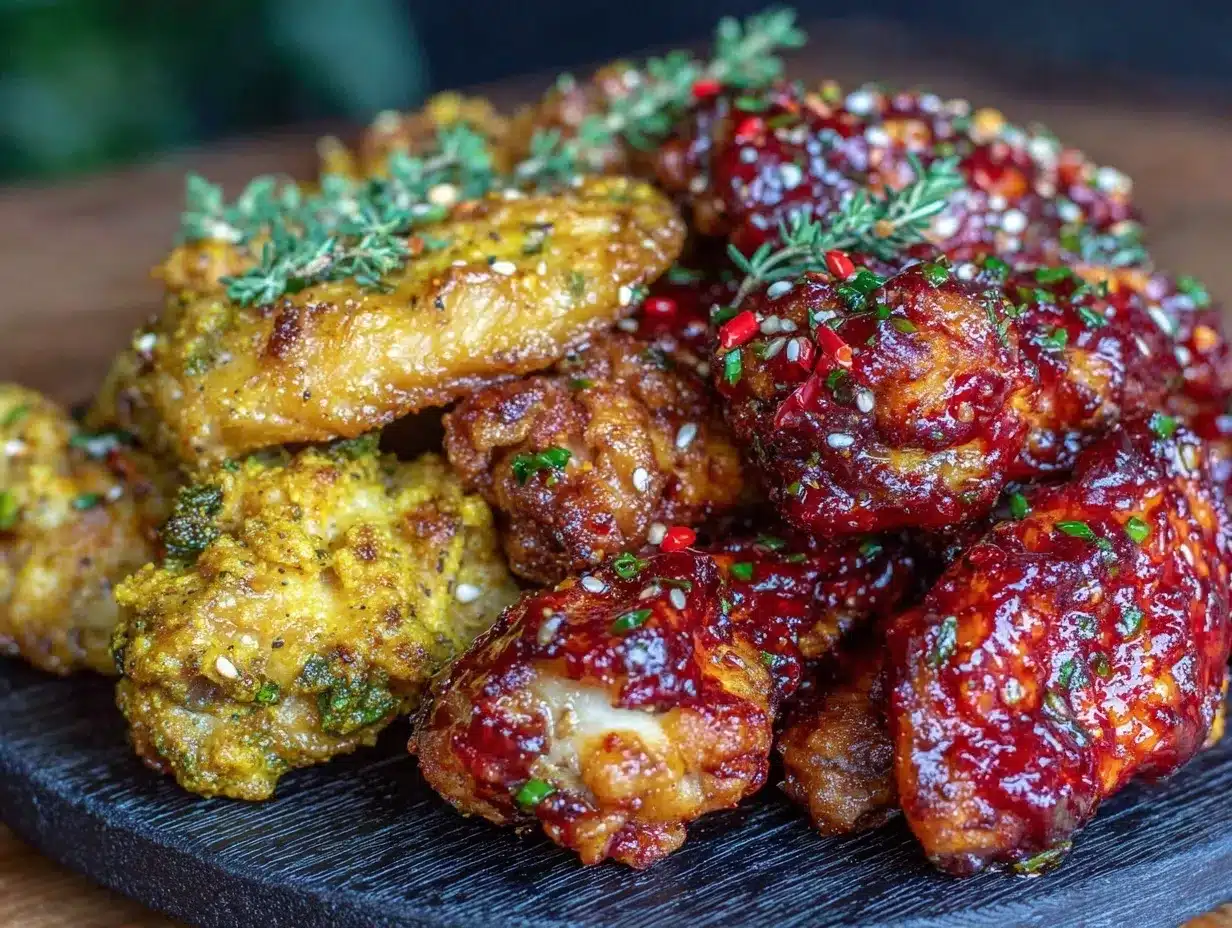 crispy air fryer chicken wings preparation steps