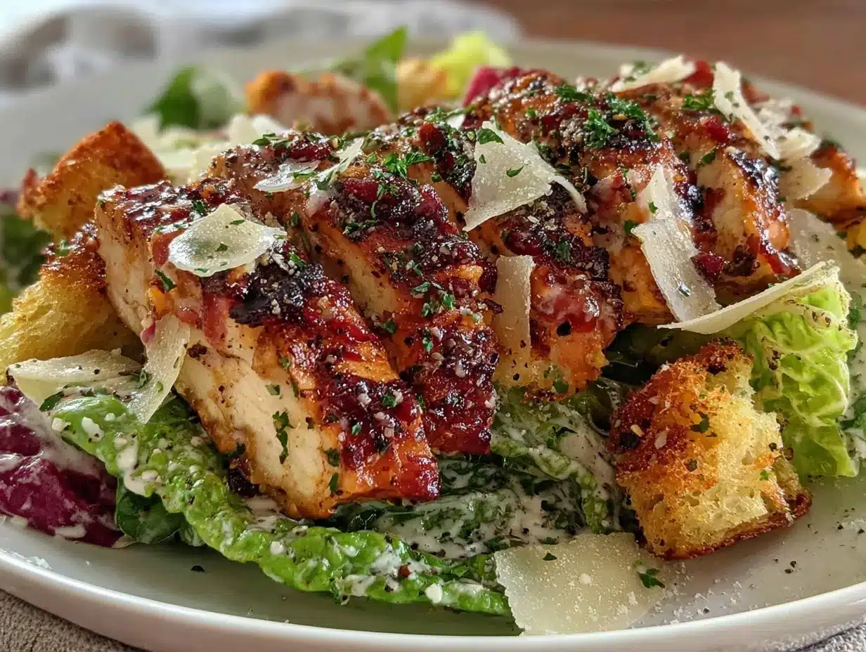 crispy chicken caesar salad preparation steps