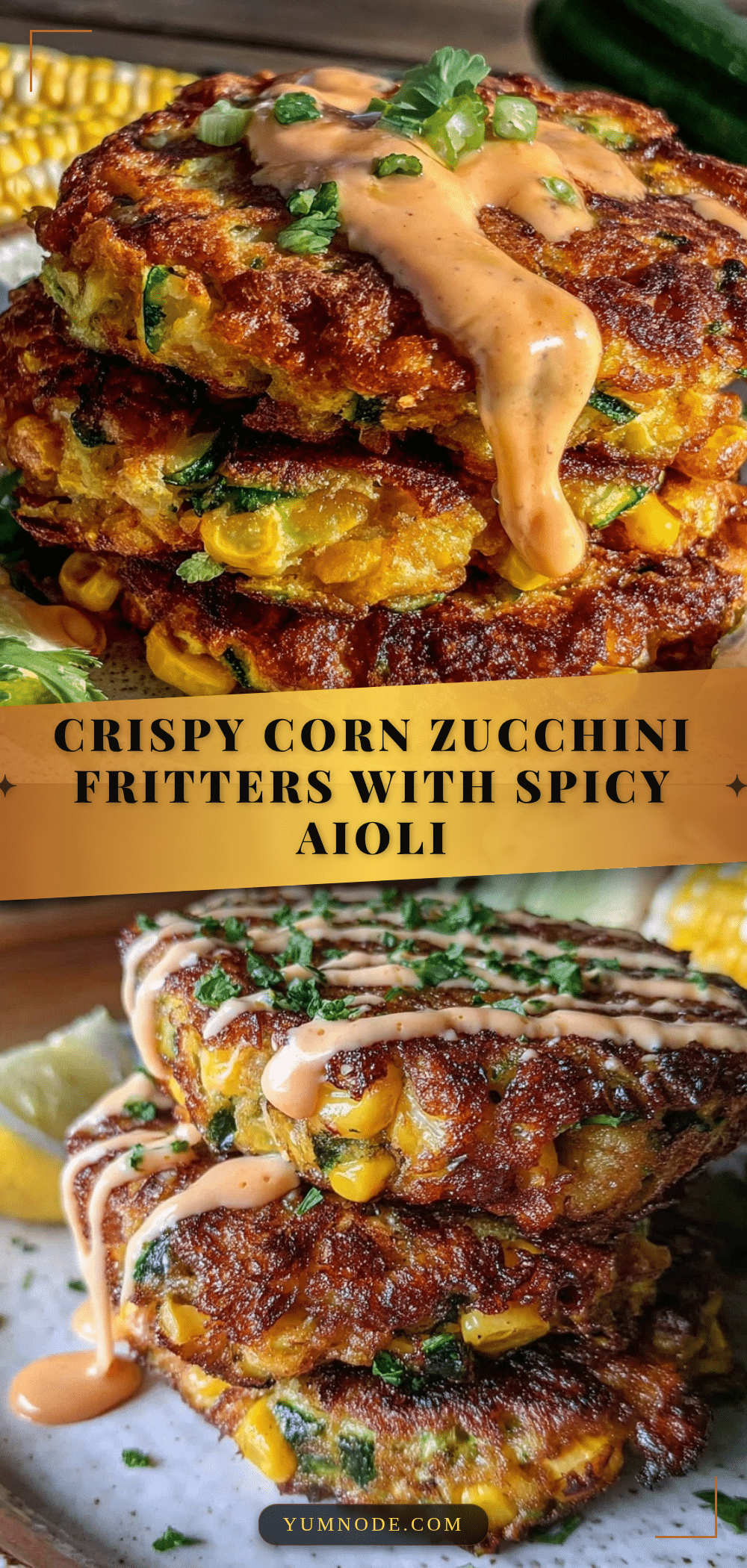 crispy corn and zucchini fritters recipe
