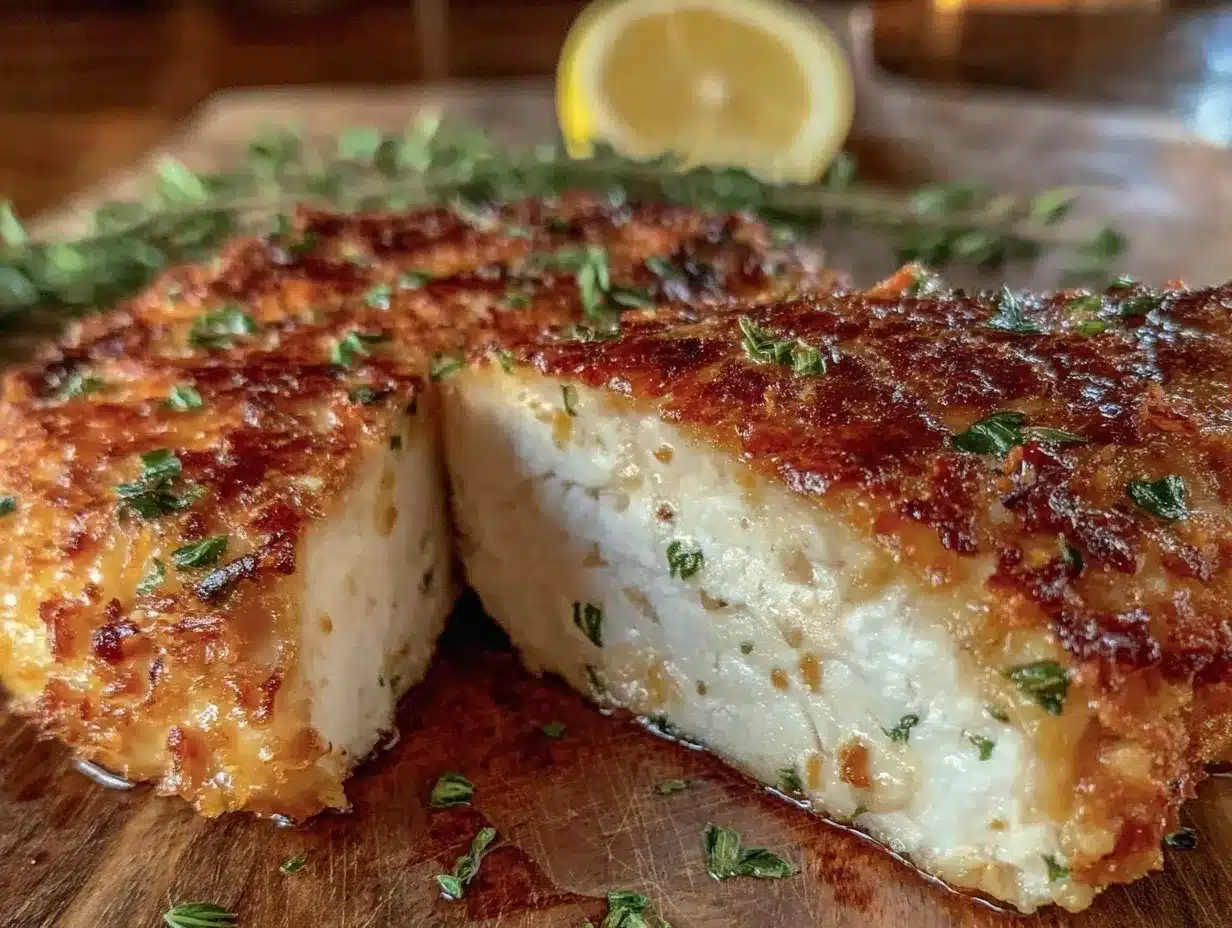 crispy Parmesan crusted chicken breast preparation steps