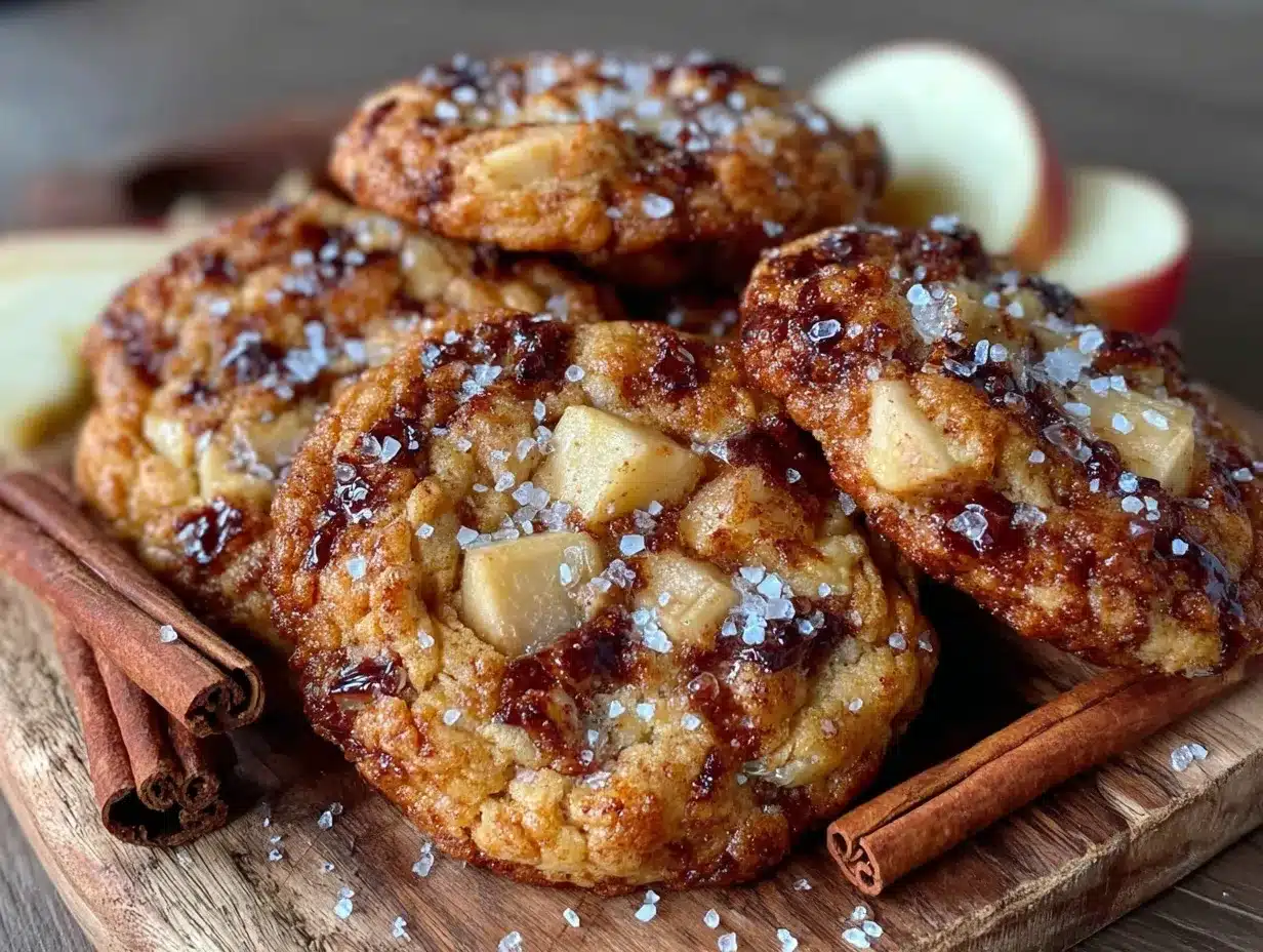 easy chewy apple cinnamon breakfast cookies preparation steps