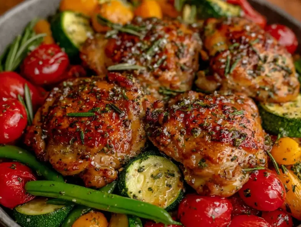 easy one-pan lemon herb chicken - featured image