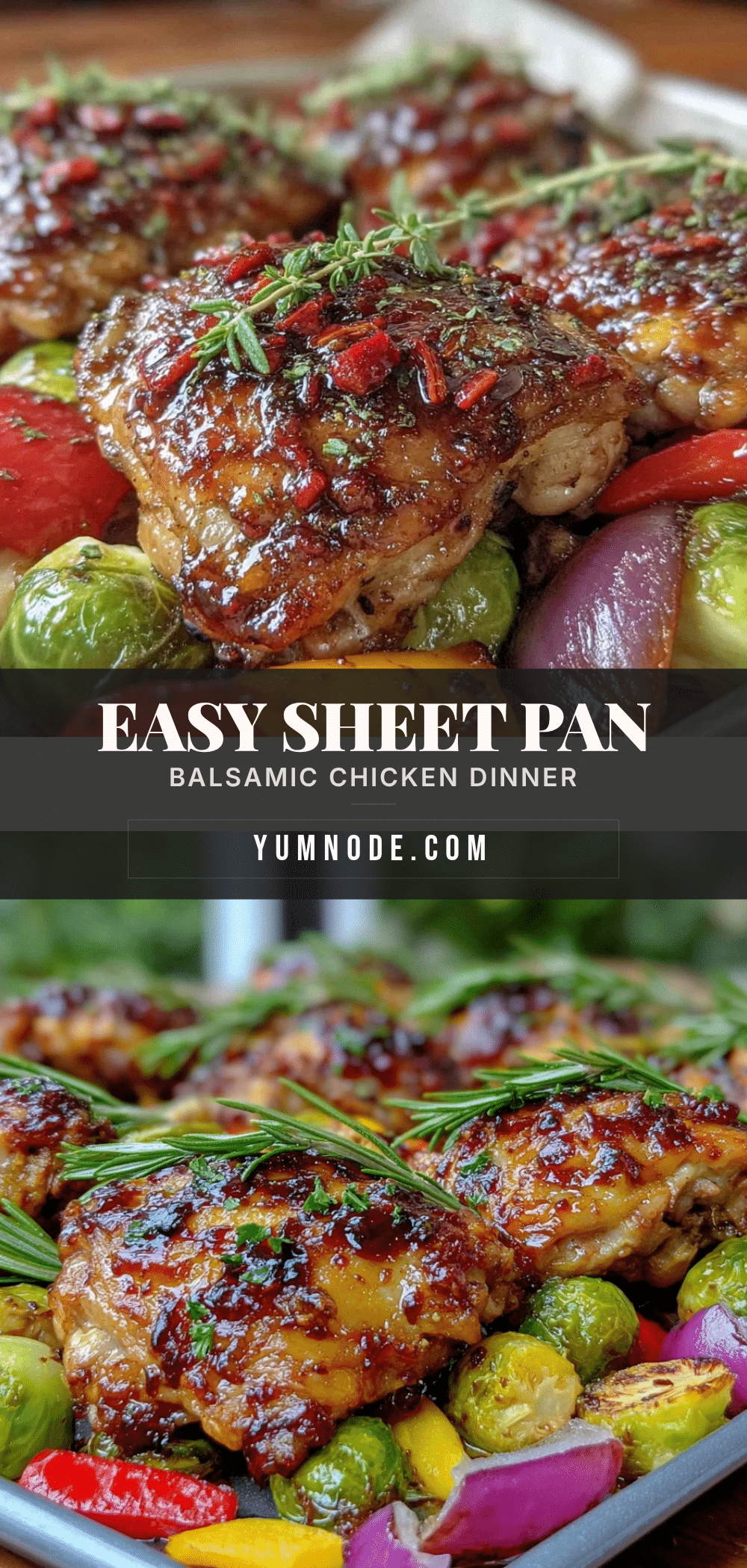 easy sheet pan balsamic chicken recipe