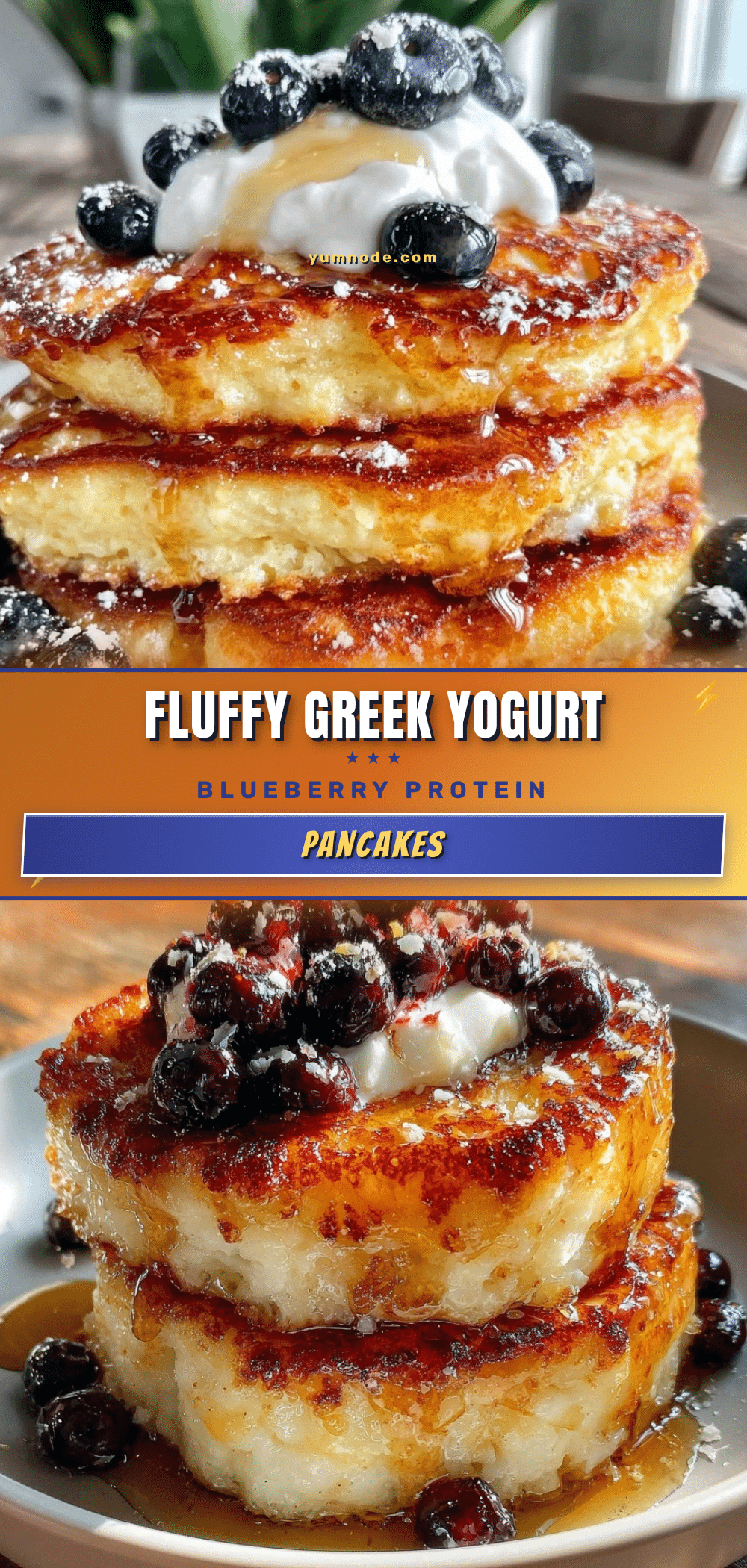 fluffy greek yogurt protein pancakes recipe