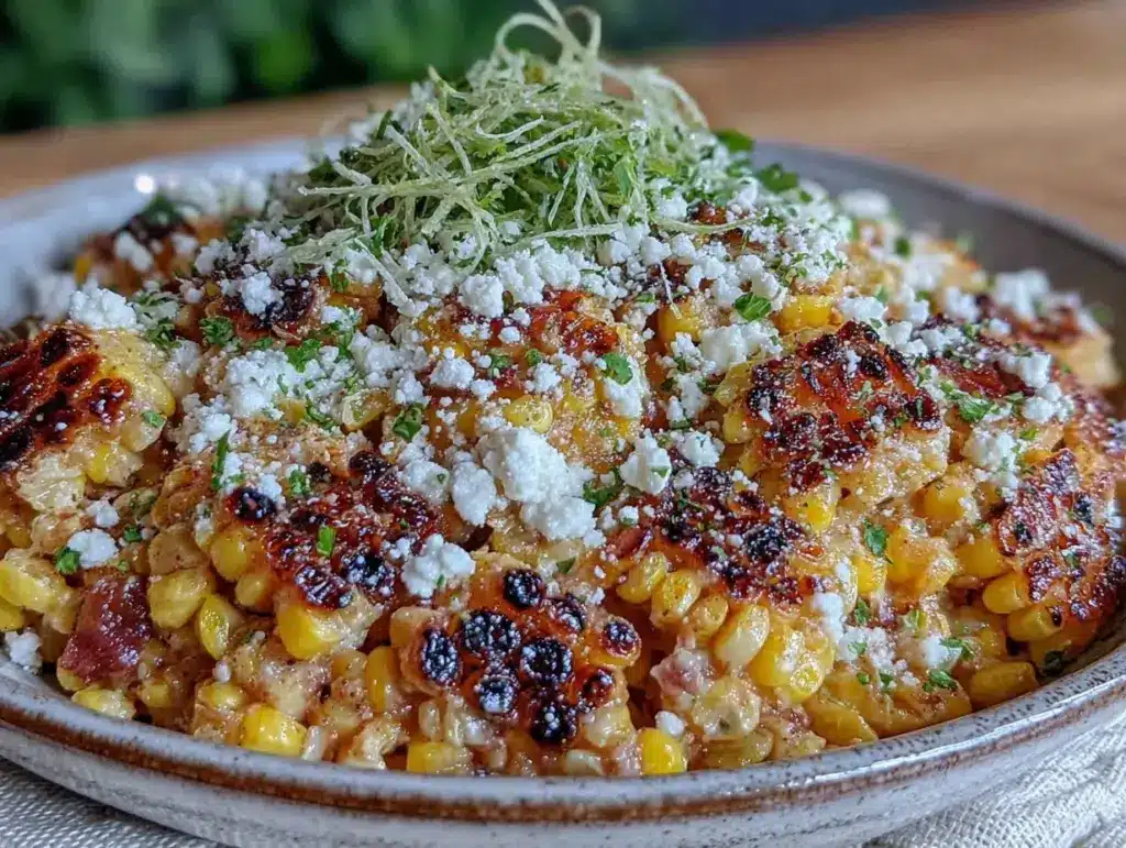 fresh grilled corn salad - featured image