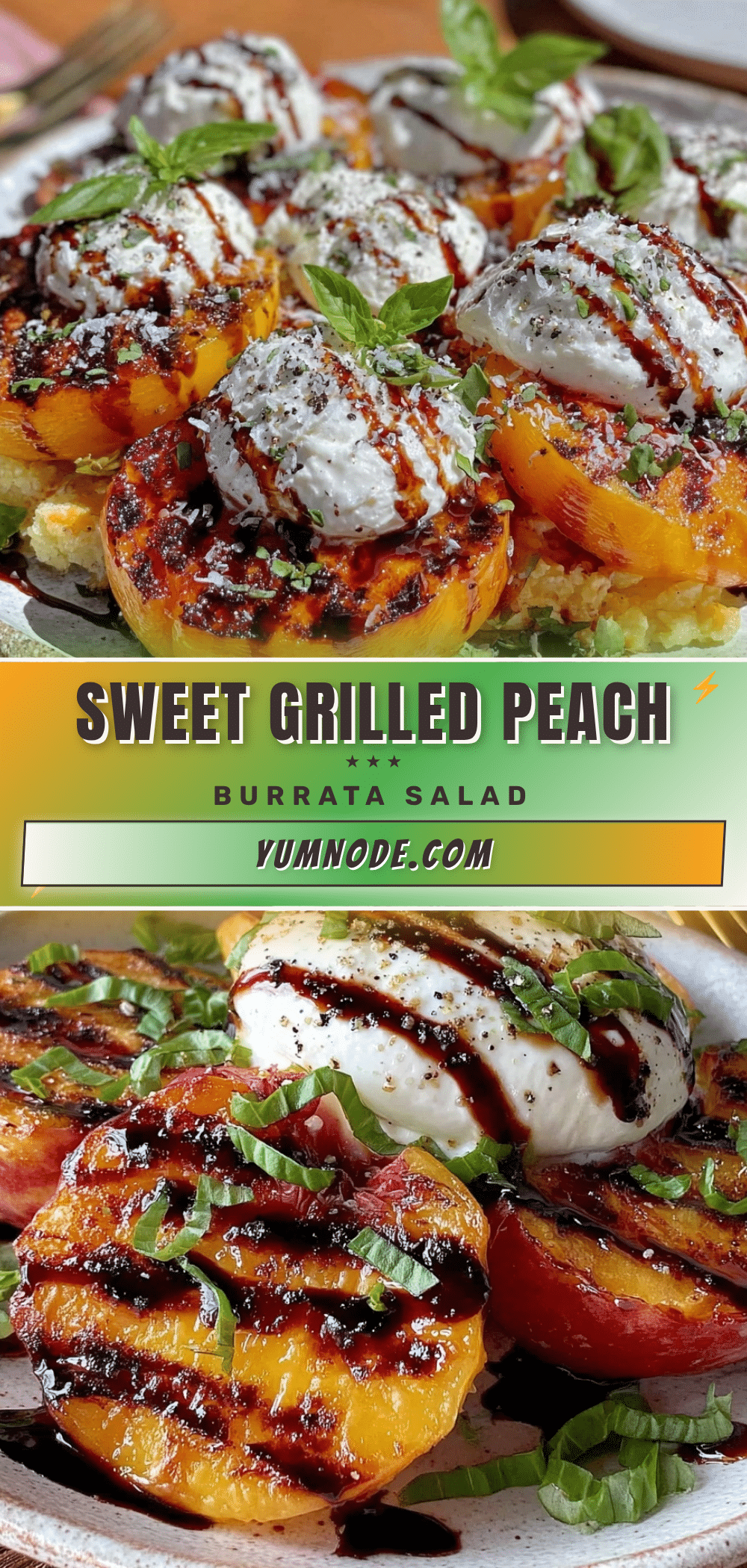 fresh grilled peach and burrata salad recipe