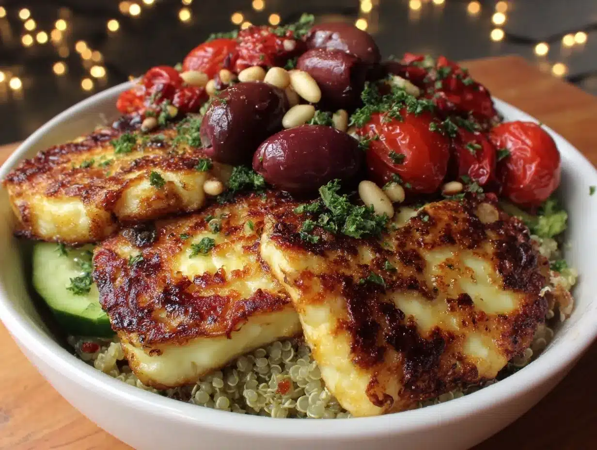 fresh mediterranean quinoa bowl preparation steps