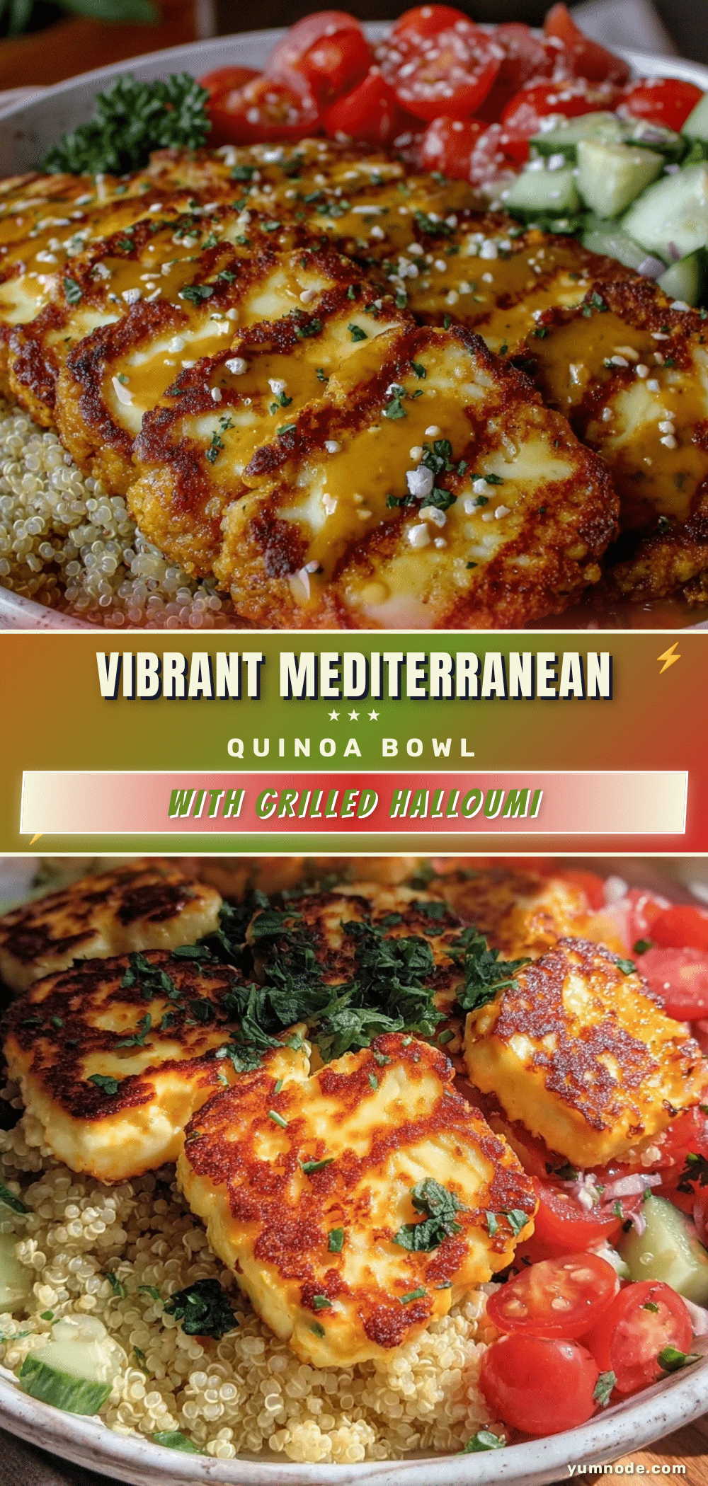 fresh mediterranean quinoa bowl recipe