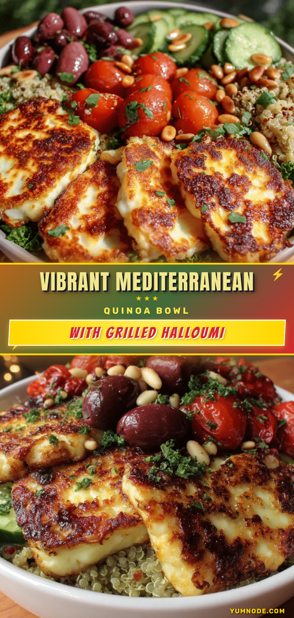 fresh mediterranean quinoa bowl recipe